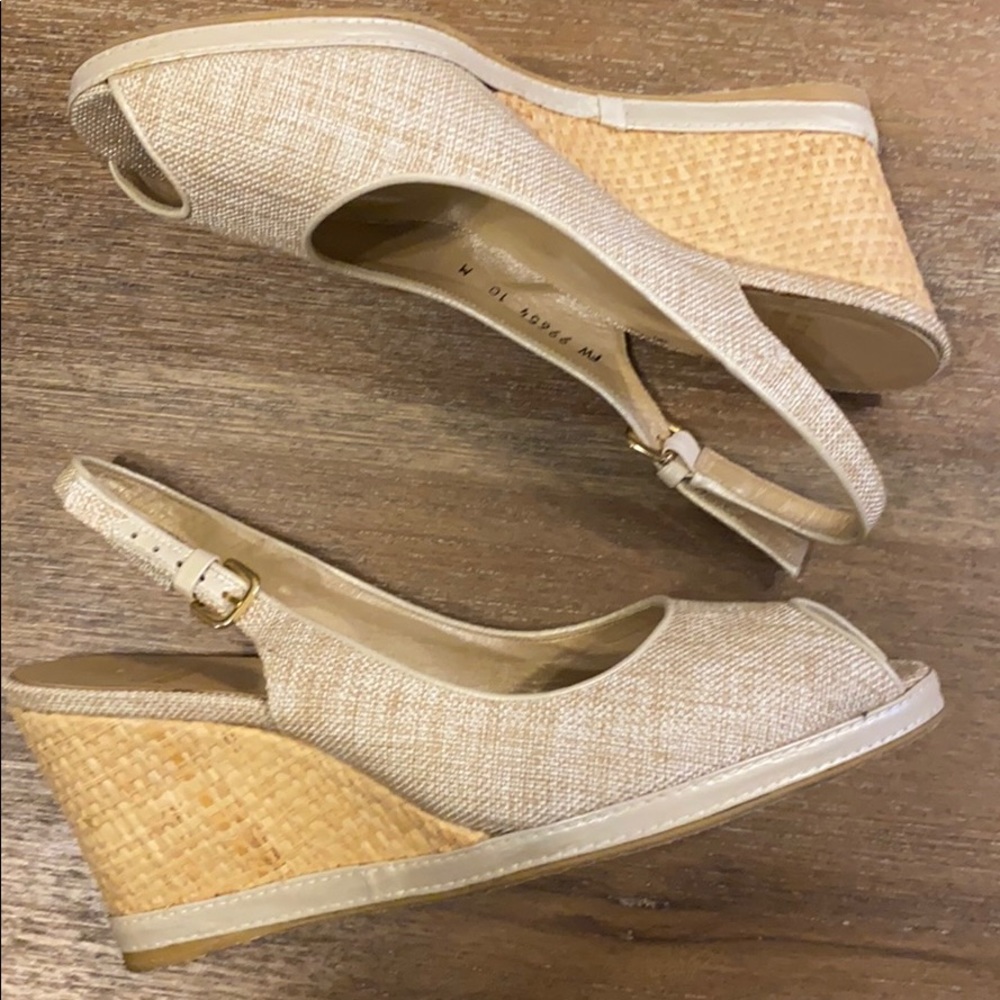 Stuart Weitzman Worn Once Wedge Linen Type - image 8